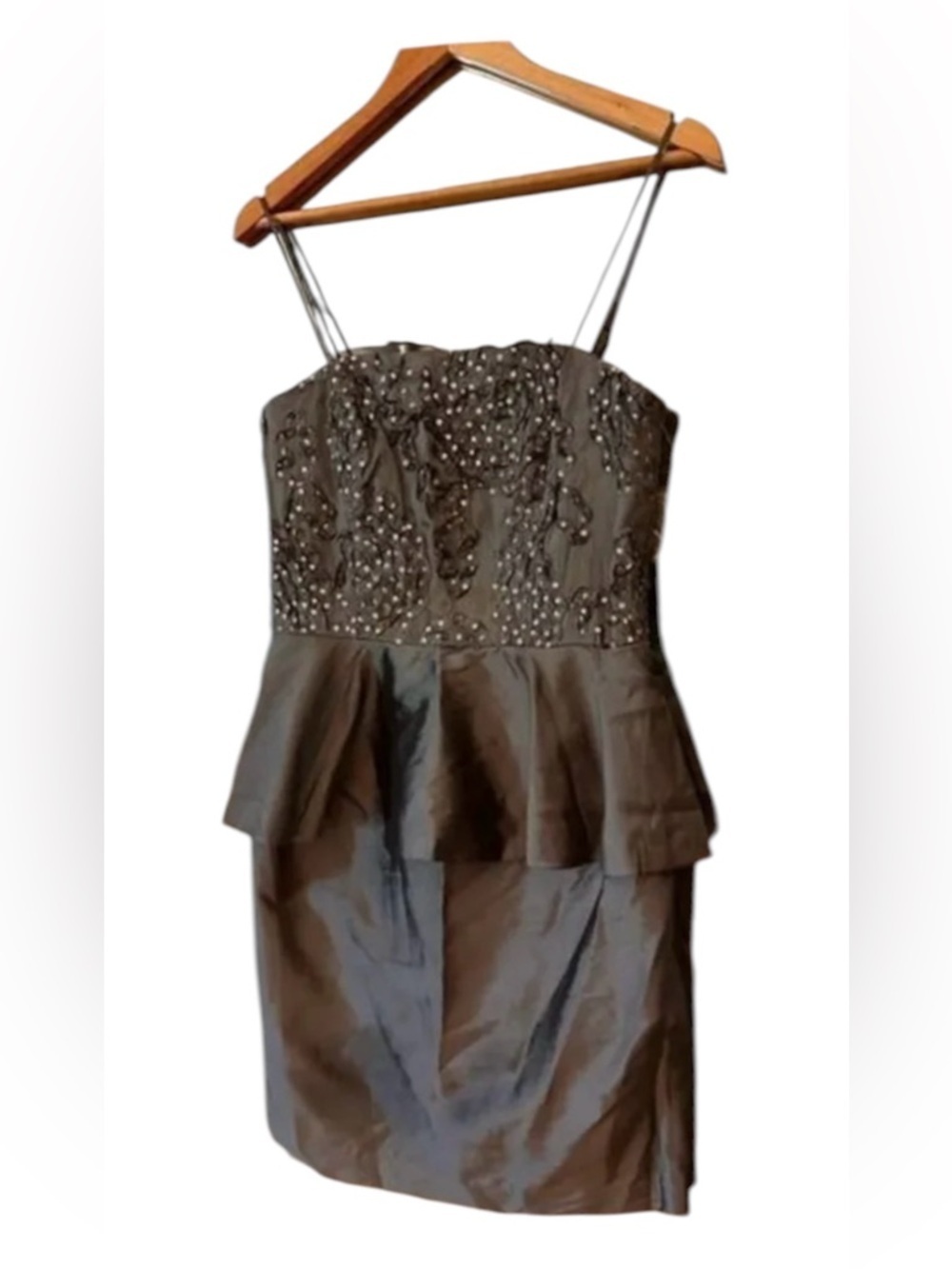 Spiegel Gray Silver A Line Skirt Size 8
